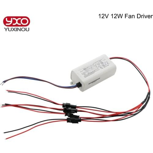 12V 12W Meanwell Fans driver Power supply High Speed Fans for cob led grow light chip DIY cree led grow light,diy aquarium light