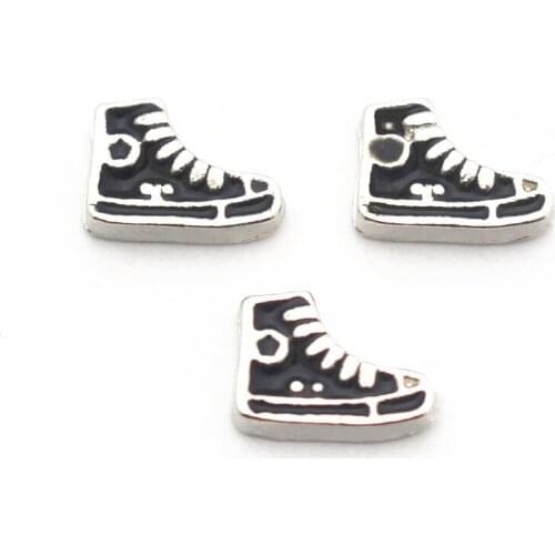 20Pcs/Lot Shoes Alloy Floating Charms Hand-made DIY for Glass Lockets