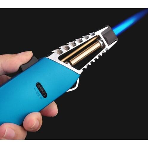 2020 New Pen Spray Gun Jet Butane Pipe Lighter Metal Gas Kitchen Welding Torch Turbo Windproof Cigar Lighter Gadgets For Men