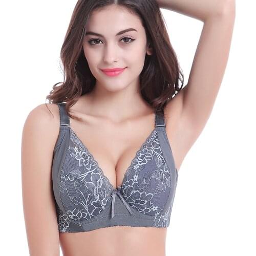 2020 New brand push up sexy lace bra for women intime cotton lingerie 34/75 36/80 38/85 40/90 42/95 44/100 C D DD E CUP Bra 3370