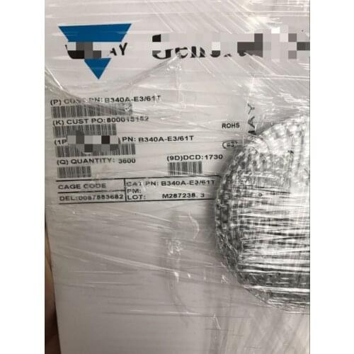 3600PCS/LOT B340A-E3/61T, 3A 40V SMA