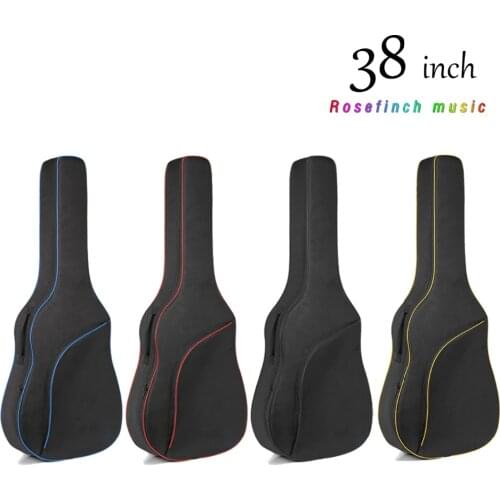 38Inch Guitar Bag Carry Case Backpack Oxford Acoustic Folk Guitar Gig Bag Cover with Double Shoulder Straps QB001