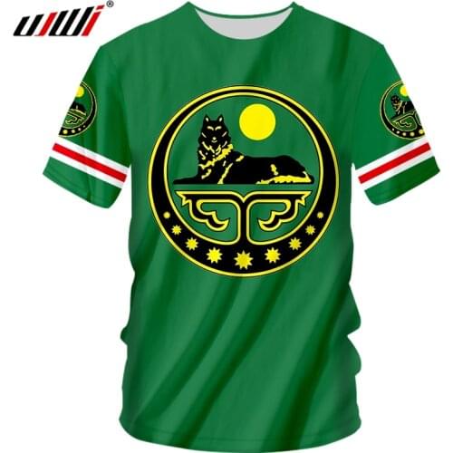 UJWI CHECHNYA 3D Shirt Custom Made Name Number Grozny T-shirt Print Flag Word Russian Russia Rossiya Argun Gudermes Clothes