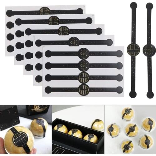 4/20Pcs "Thank You" Black Sealing Sticker Packaging Sticker Label Gift Sticker