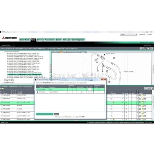 ForkLift Trucks 2021 (MCFS) Asia version For Mitsubishi spare part catalogue