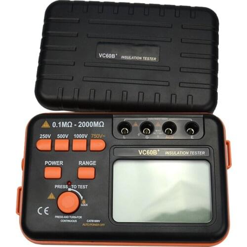 Digital Insulation Resistance Tester VICI Megger MegOhm Meter 250V 500V 1000V High Voltage And Short Circuit Input Alarm