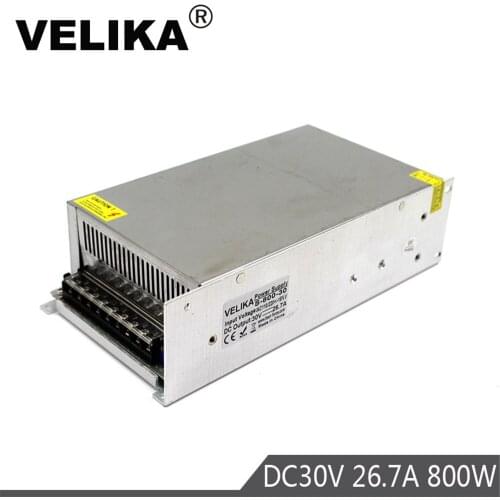 Switching Power Supply DC 26.7A 800W Driver Transformers 220V 110V AC to DC 30V Power Adapter for CCTV DIY LED Light Lamp CNC