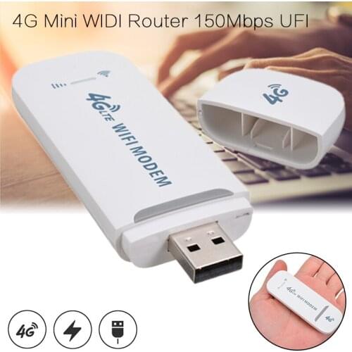 LTE 4G Wireless USB 2.0 WIFI Modem Mini Router Mobile Broadband With Hot-Spot Support TF/SD Card FDD B1 B3 3G B1