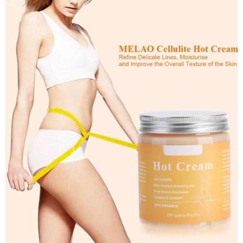 MELAO Cellulite Hot Cream Fat Burner Slimming Cream Massage Hot Anti-Cellulite Thighs Hips Buttocks Detox Body Cream Lose Weigh