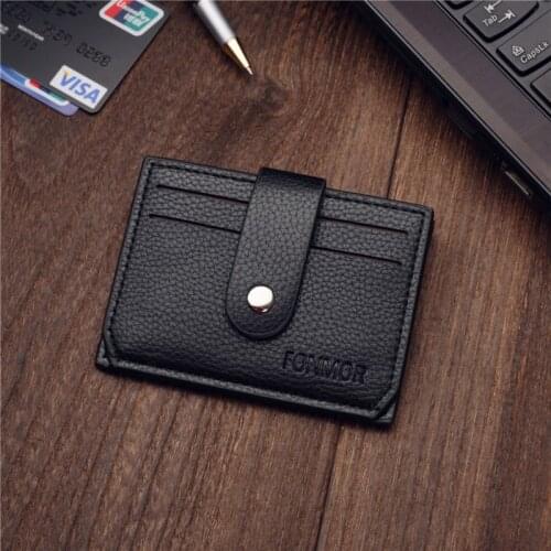 Fashion Leather Men Slim Mini Wallet Money Case Credit Card Holder Coin Pocket
