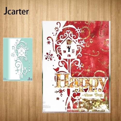 2021 New Clock Vine Strip Frame Metal Cutting Dies Craft Handmade Knife Mould Blade Punch Stencils Dies Cut Scrapbooking Model