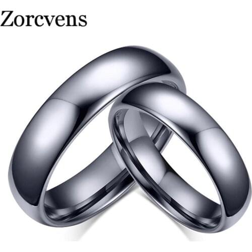Modyle 2020 New Silver Color Tungsten Carbide For Men Women Engagement Ring Wedding Band Alliance Couple Jewelry