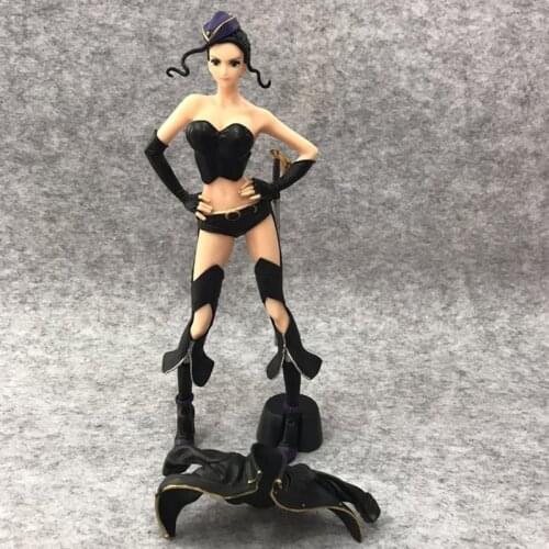 One Piece Nico Robin CODE-B In Black Pirates Hat Action Figures 25cm PVC Model Toys