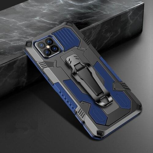 Luxury Shockproof Armor Phone Case for IPhone 12 Mini 11 6 6S 7 8 Plus X XS XR PRO MAX SE 2020 Rugged Metal Magnetic Stand Cover