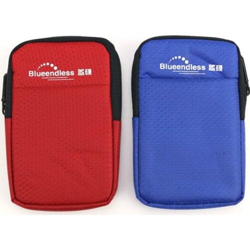 Blueenless 2.5'' HDD bag external bag for hard disk blue/red/black portable light also for camera/power bank/earphone,etc