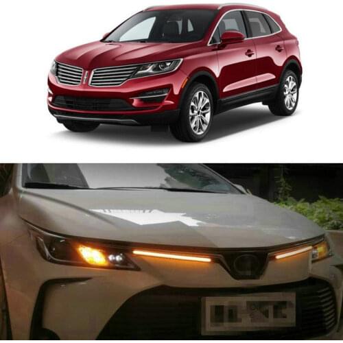 LED Daytime Running Light DRL Turn Signal Lamp For Lincoln mkc mks mkt mkx mkz Navigator Corsair Aviator