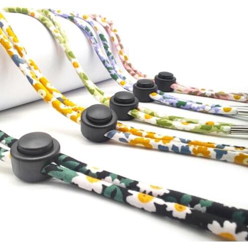 Mask Hanging Rope Necklace Face Mask Lanyard Mask Glasses Holder Metal Hanging Chain Two Hooks