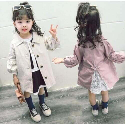 Baby Girls Windbreaker 2020 Autumn Spring Jacket For Girls Trench Coat Boys Kids Outerwear Coat For Girl Jacket Children Clothes