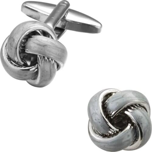 High quality mens wedding Cufflinks Gray twist Cufflinks 5 pairs of packaging for sale