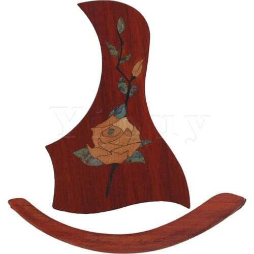 Yibuy Inlay Sticker Decal Guitar Pickguard + Arm Rest for 40-41Inch Guitar