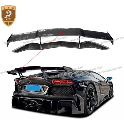 Carbon Fiber Rear Trunk Spoiler Lip Wings Case for Lamborghini Aventador LP700 720 2011-2019 DMC Car Race Styling