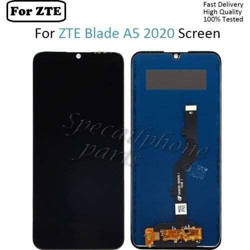 6.09" LCD With Frame For ZTE Blade A5 2020 Display Screen Touch Sensor Digitizer Assembly Tested OK A5 2020 Display Replacement