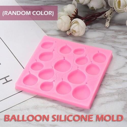 1Pc DIY Silicone Balloons Cake Mold 3D Fondant Cake Cookies Sugar Mould Kitchen Sugarcraft Chocolate Balloon Pattern Decor Mold
