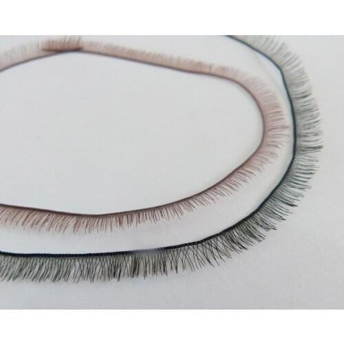 10pcs/lot 20x5mm/20x8mm black/coffee color toy eyelash for toy eyes finding--color option