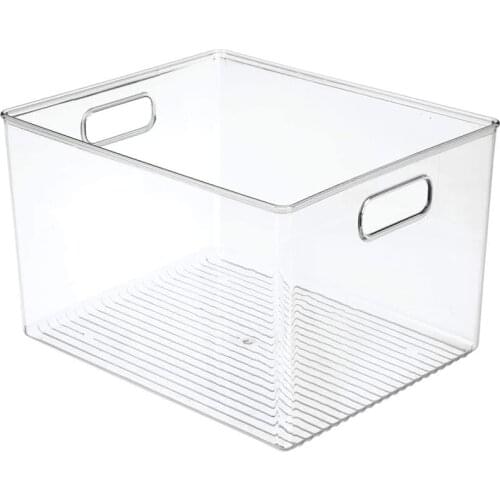 29X20X15cm Acrylic Transparent Refrigerator Storage Box Desktop Dormitory Bathroom Storage Box