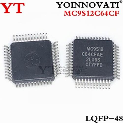 2pcs MC9S12C64CF MC9S12C64 9S12C64 LQFP-48 IC