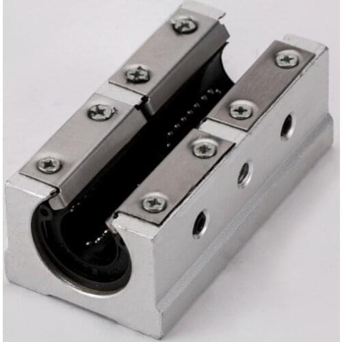 50PCS/LOT SBR16LUU Long Pressing plate type Linear case Linear open type slide unit linear guide cnc router 3d printer parts