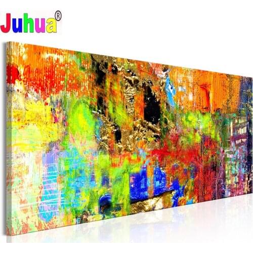 5D DIY Diamond Painting Abstract Color Full Square Round Diamond Art Mosaic Cross Stitch Home Decor Beautiful Art Large T239