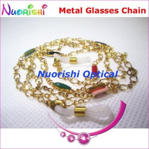 6pcs Beautiful Metal Sunglasses Eyewear Glasses Spectacle Sungass Eyeglasses Cord Chain Strap Lanyard free shipping L530