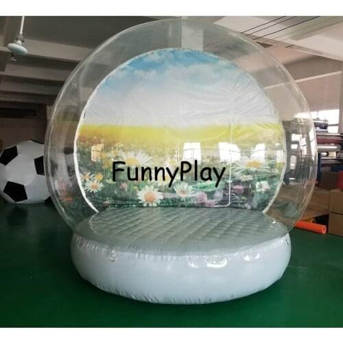 Inflatable Photo Snow Globe snow globe PVC Tarpaulin &pvc new year decoration wedding favors inflatable christmas dome balloon