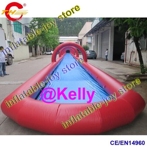 Free shipping to door 60x3m giant inflatable slide the city, big inflatable water slide, inground long inflatable water slides