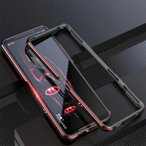 For ASUS ROG 2 ROG 3 ROG3 5G Case Metal Frame Double Color Aluminum Bumper Protect Cover for ASUS ROG Phone 3 Case