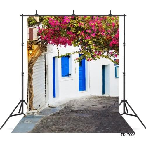 Spring Flowers Street Photo Backgrounds Computer Printed Backdrops for Baby Children Portrait Pet Photocall Photography Props