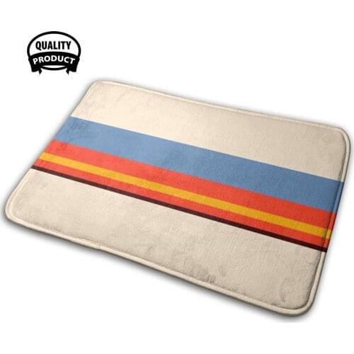 Escondido Classic Retro Stripes Comfortable Door Mat Rug Carpet Cushion Birthday Summer Colors Minimal Power Modern Timeless