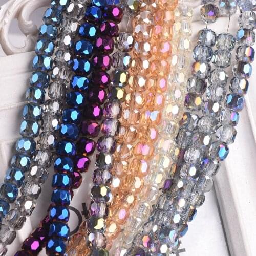Round 8mm 10mm 12mm 14mm Crystal Glass Faceted Loose Beads For Jewelry Making DIY Crafts Findings