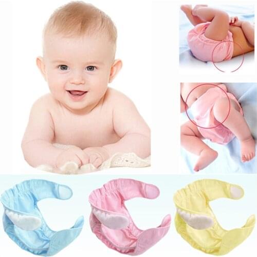 Baby Cotton Training Pants Panties Baby Diapers Reusable Cloth Diaper Nappies Washable Infants Children Underwear Nappy Changing