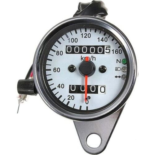 Motorcycle modified tachometer led LCD dual mileage retro instrument code watch strap indicator 12V