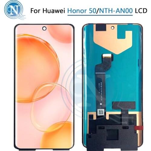 Original 6.57'' For Huawei Honor 50 LCD NTH-AN00 Touch Panel Screen Digitizer Assembly Pantalla For Honor 50 NTH-AN00 Display