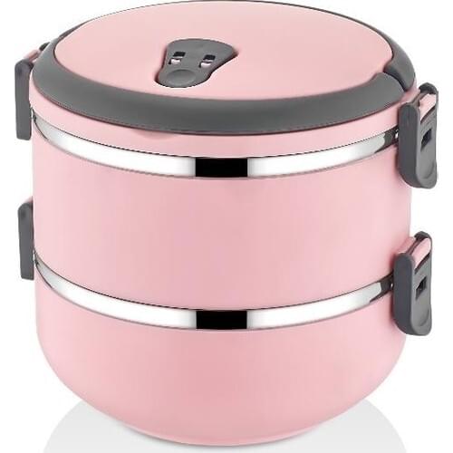 Sas 2 Li Lunch box Sealed Eat Thermos Powder Pink 1.5 lt