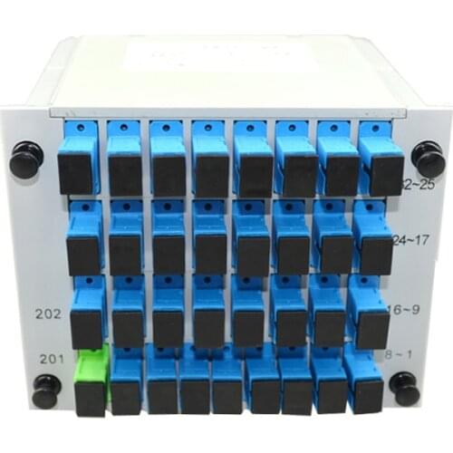 SC UPC PLC 1X32 Fiber Optic splitter Box SC/UPC conector With PLC 1X32 Single Mode Insert sheet TypeOptical Coupler Splitter box