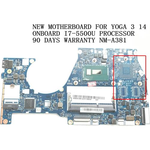 FAST SHIPMENT, BTUU1 NM-A381YOGA 3 14 MAIN BOARD FOR LENOVO YOGA 3 14 LAPTOP MOTHERBOARD , CPU I7-5500U ,(NEW ITEM.QUALIFIED OK)