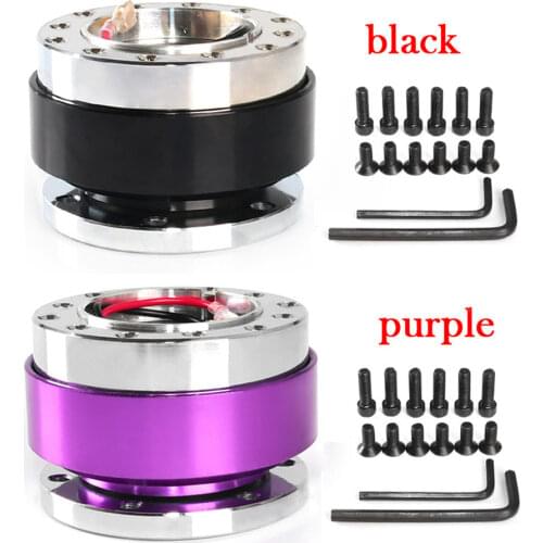 Aluminium Alloy 6-Holes Pattern Design Universal Car Steering Wheel Ball Quick Release Hub Racing Adapter Boss Kits Snap Off