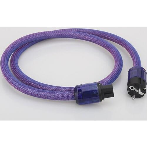 High Quality HI-End 6N Copper Audio Grade USA/Schuko Power Cable With P037 /P037E EU Power Plug Cable HIFI