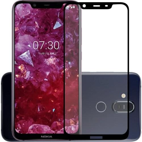 75 Pcs/Lot 2.5D Premium Tempered Glass for Nokia 7.1 Plus Full Coverage Screen Protector Protective Film for Nokia 7.1 Plus