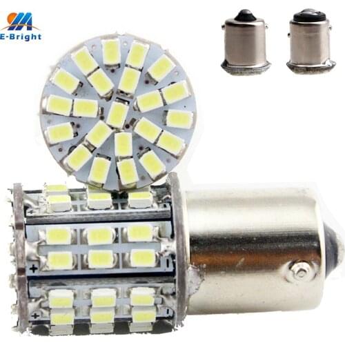 10PCS Auto Led S25 1156 BA15S 1157 BAY15D 1206 64 SMD LED Turning Light Corner Backup Lamps Parking Light Automotive Led Bulbs