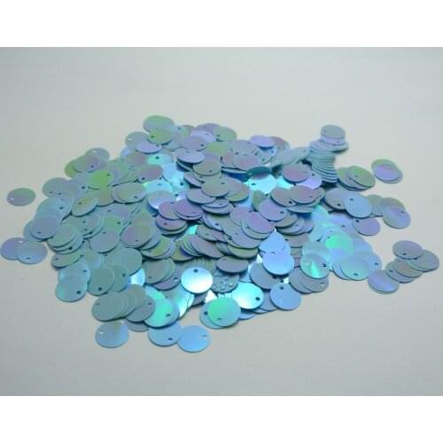 2000 Blue Flat Round loose sequins Paillettes Top Hole 10mm sewing Wedding